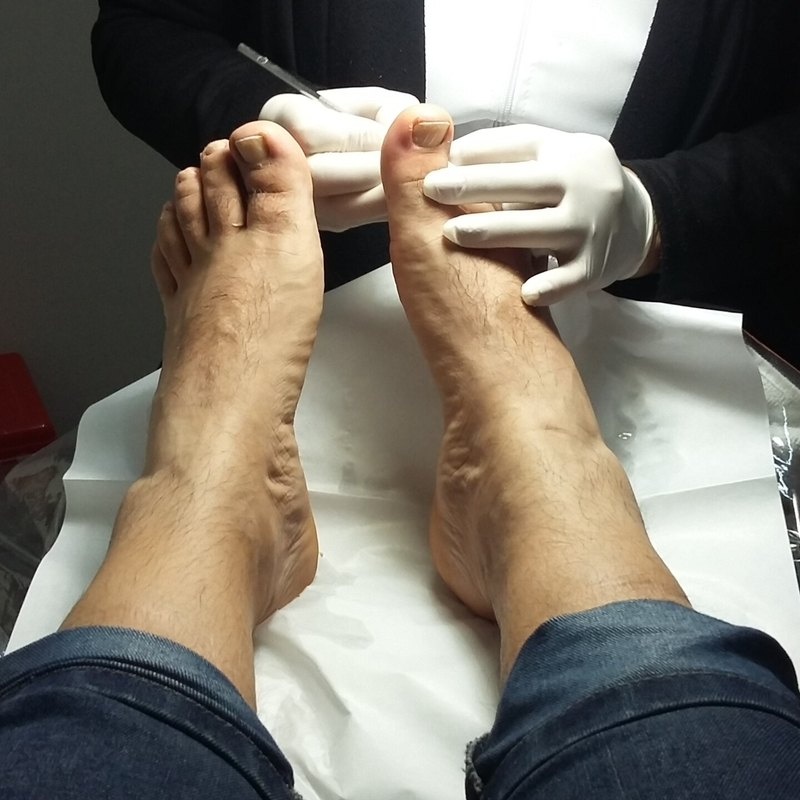 Pedicura per a home